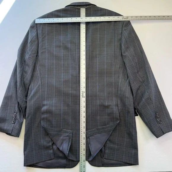 Joseph Abboud Sport Coat Blazer Men's Size‎ 42R Wool Plaid READ